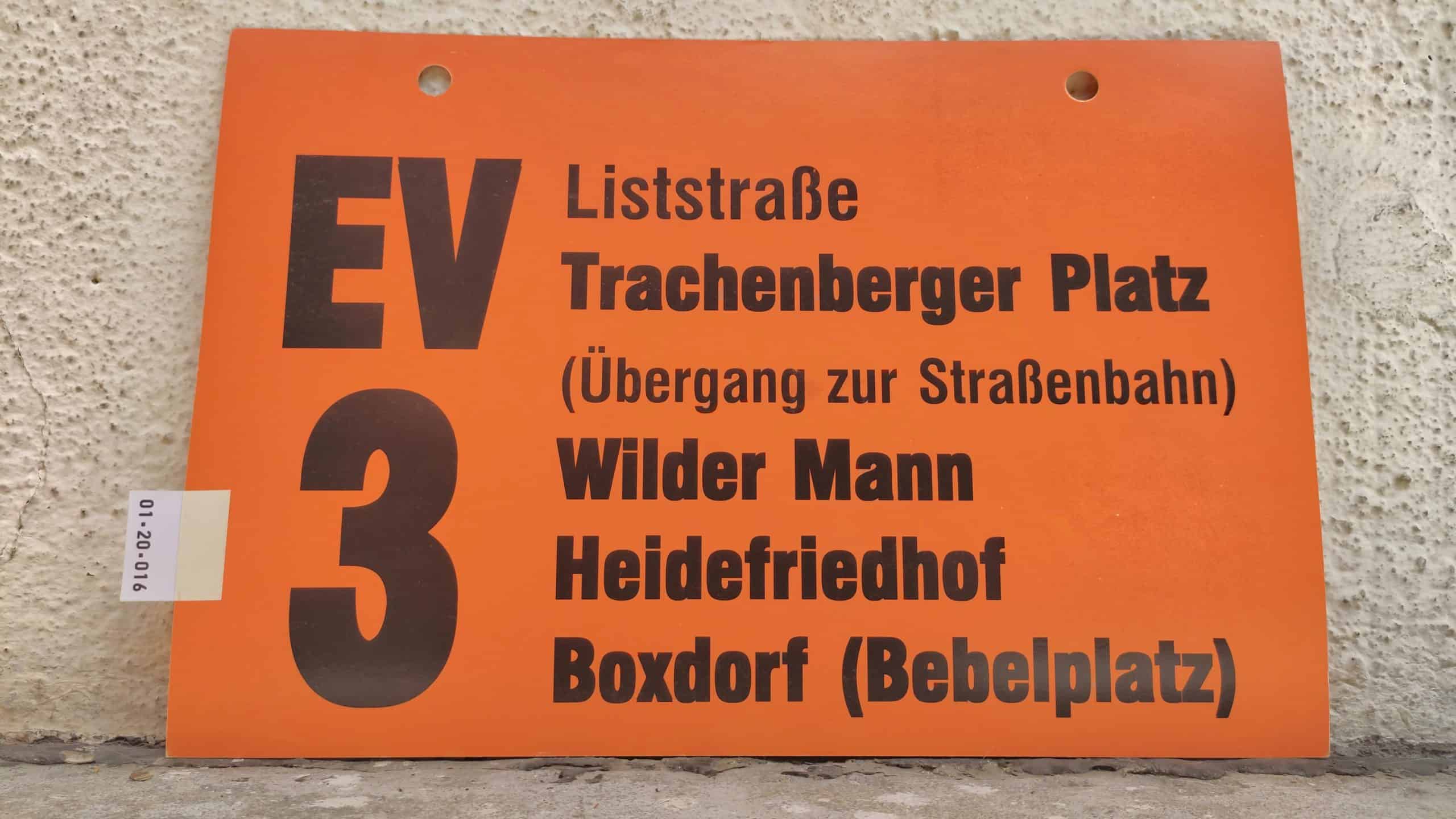 EV 3 Liststraße – Boxdorf (Bebelplatz)