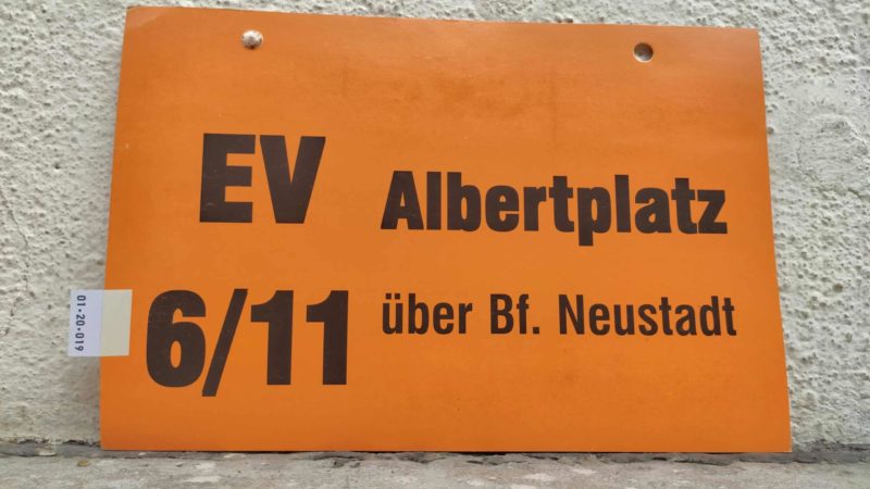 EV 6/​11 Albert­platz über Bf. Neustadt