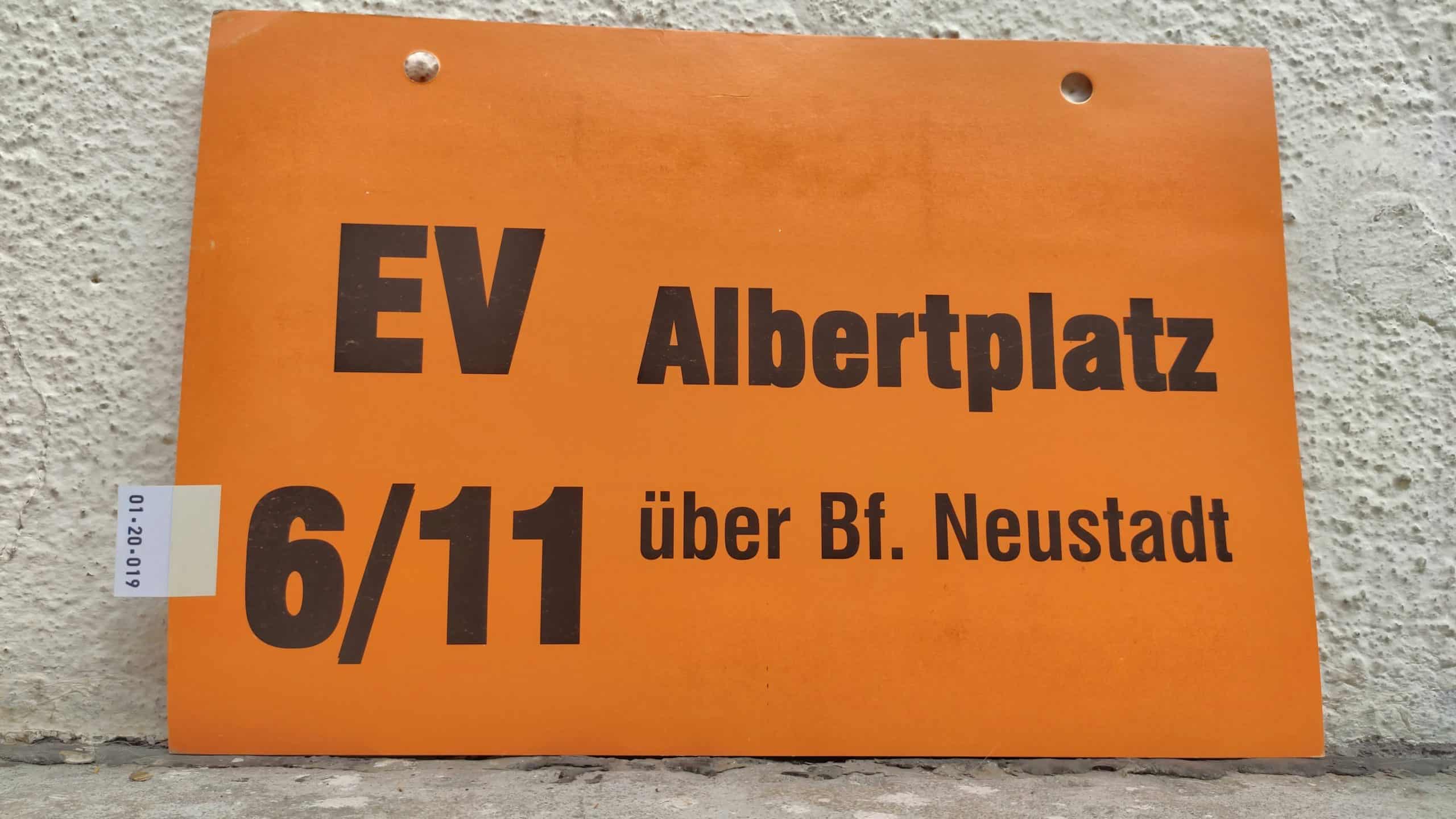 EV 6/11 Albertplatz über Bf. Neustadt