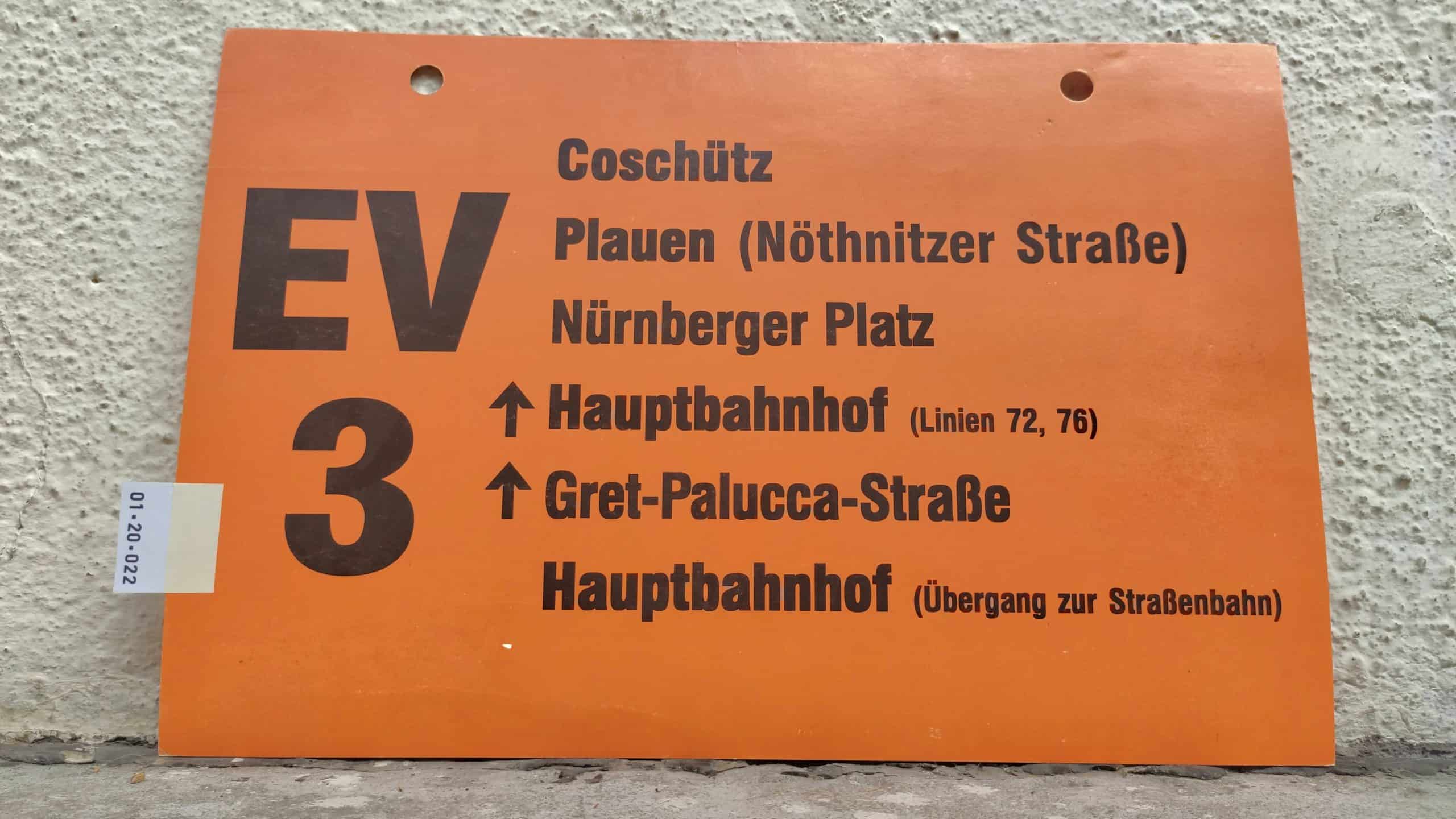 EV 3 Coschütz – Hauptbahnhof (Übergang zur Straßenbahn) #1