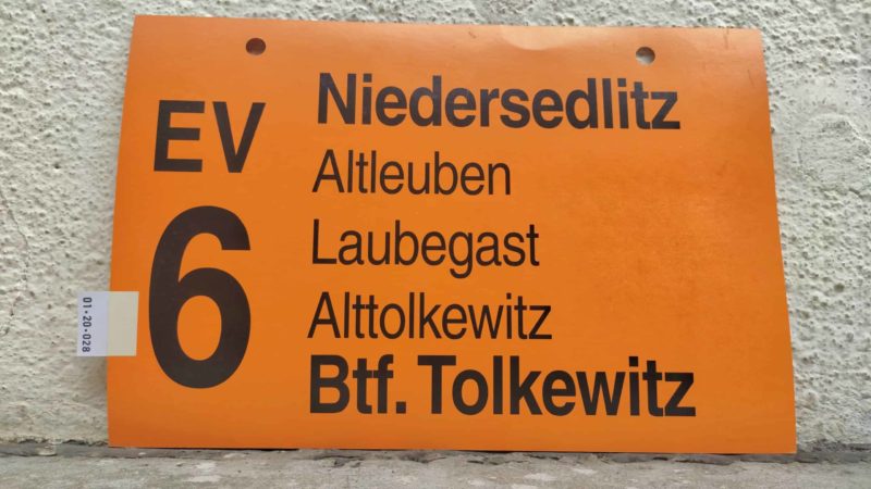 EV 6 Nie­der­sedlitz – Btf. Tolkewitz