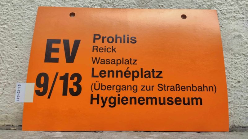 EV 9/​13 Prohlis – Hygie­ne­mu­seum