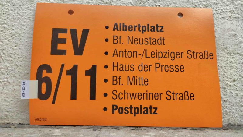 EV 6/​11 Albert­platz – Postplatz