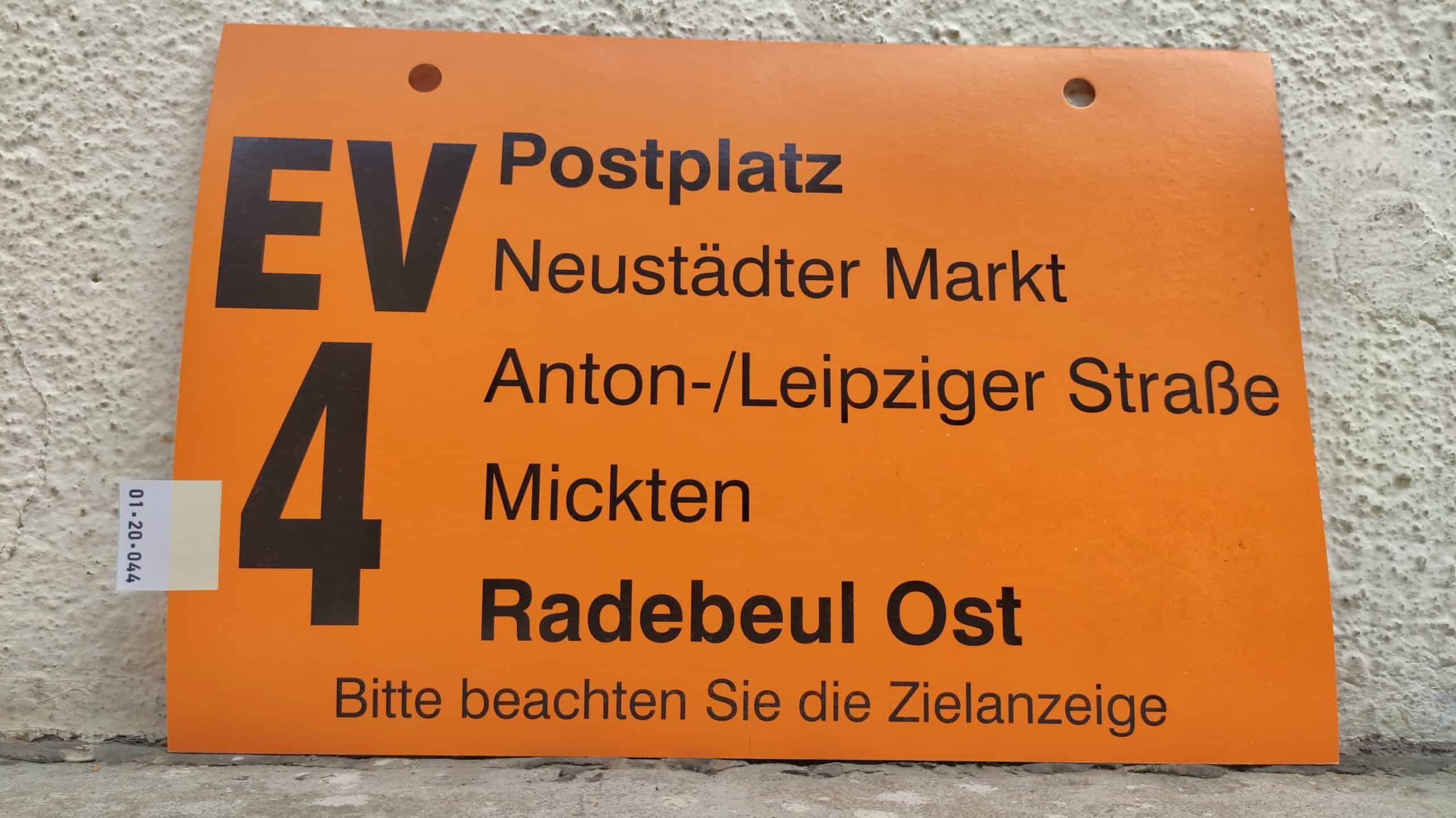 EV 4 Postplatz – Radebeul Ost