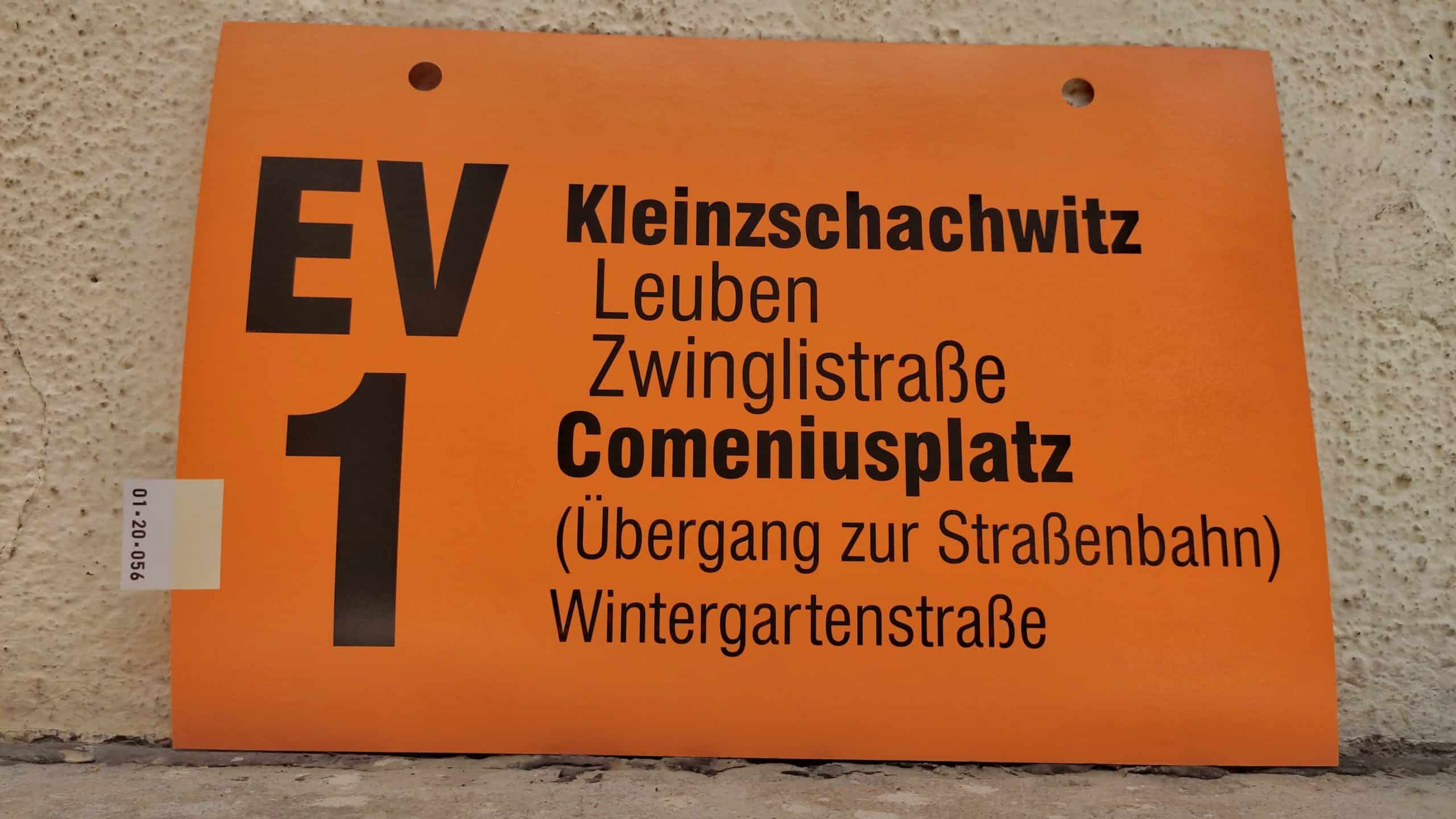 EV 1 Kleinzschachwitz – Wintergartenstraße