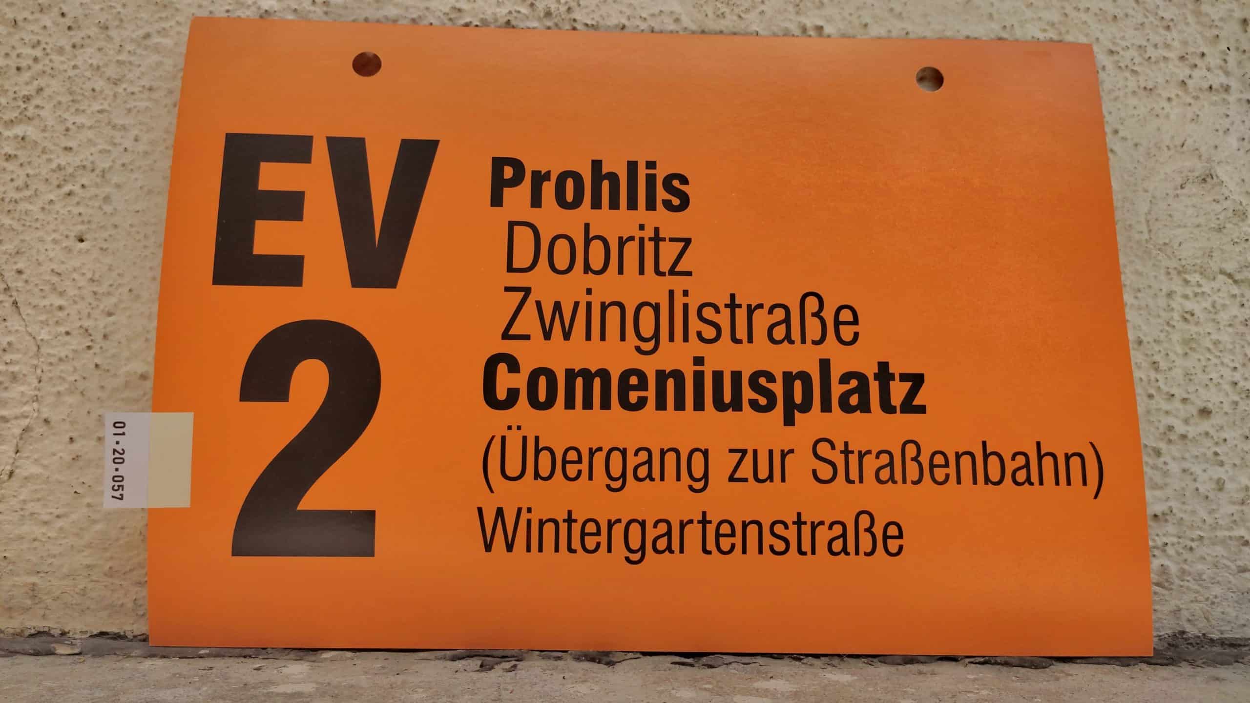 EV 2 Prohlis – Wintergartenstraße