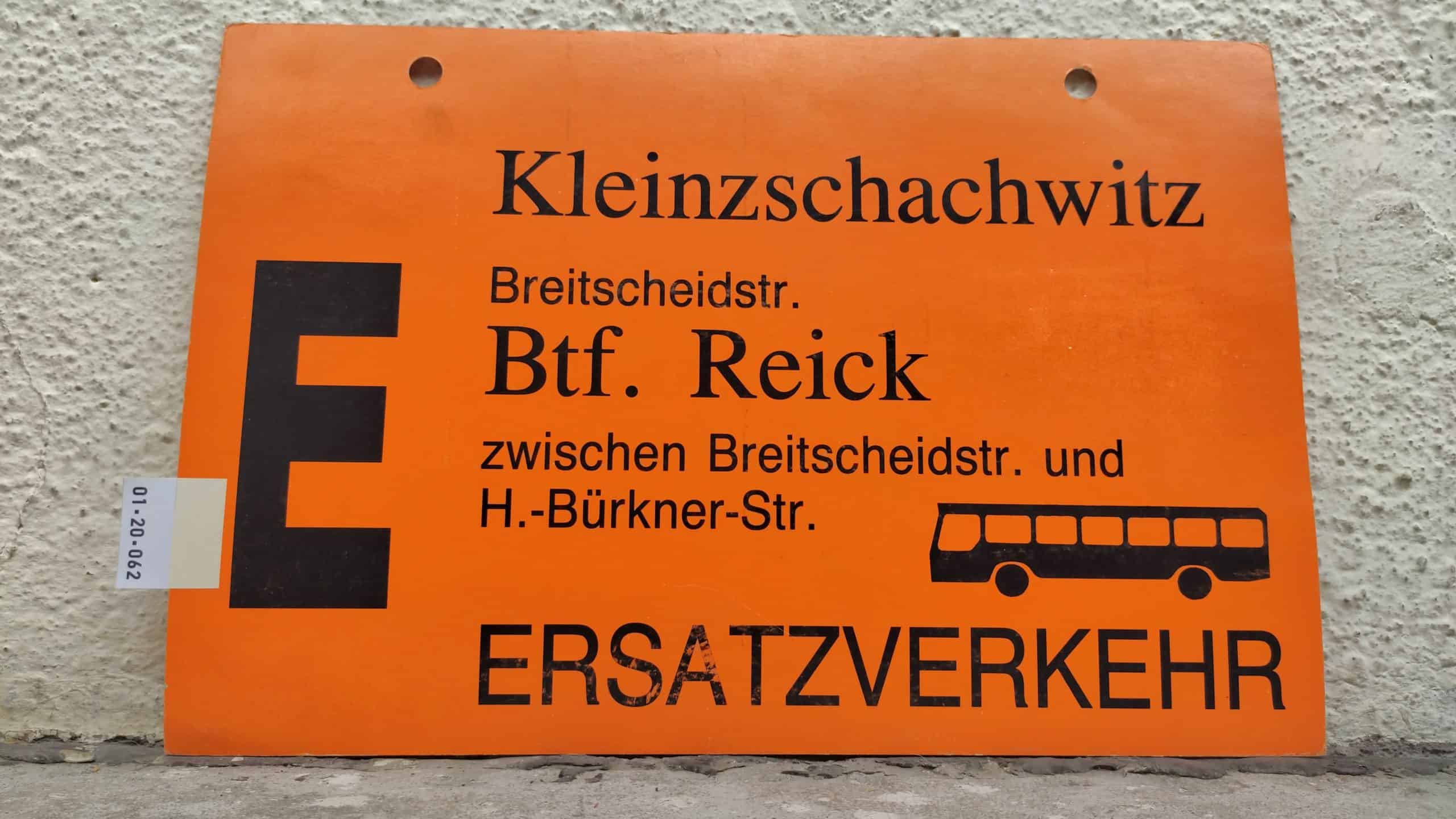 E Kleinzschachwitz – Btf. Reick