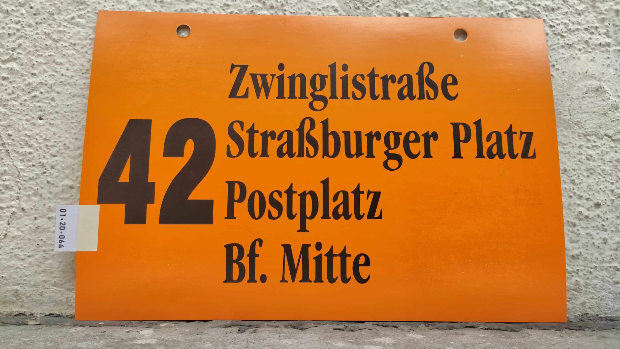 42 Zwinglistraße – Bf. Mitte