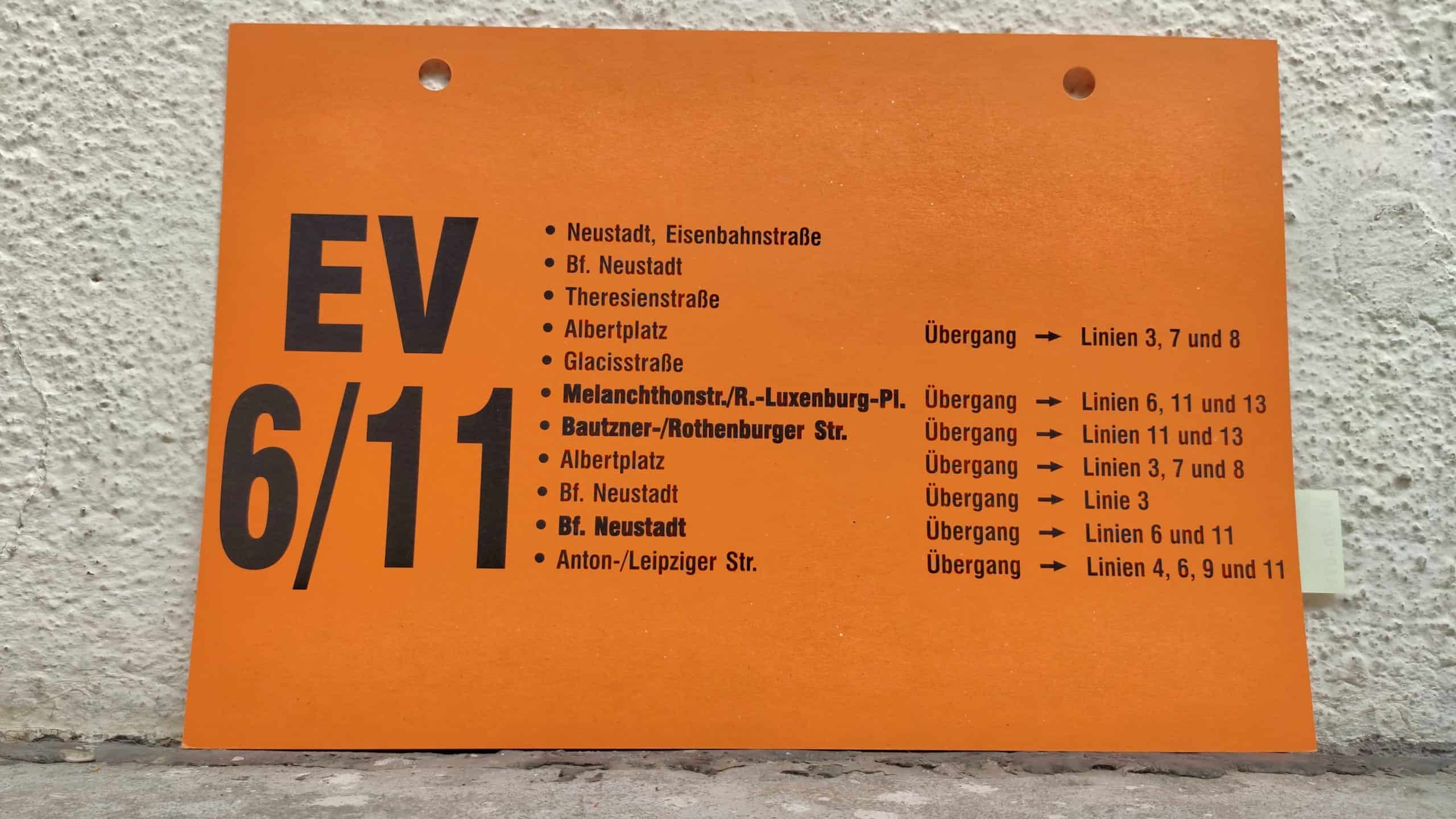EV 6/11 Anton-/Leipziger Straße – Bautzner-/Rothenburger Straße #2