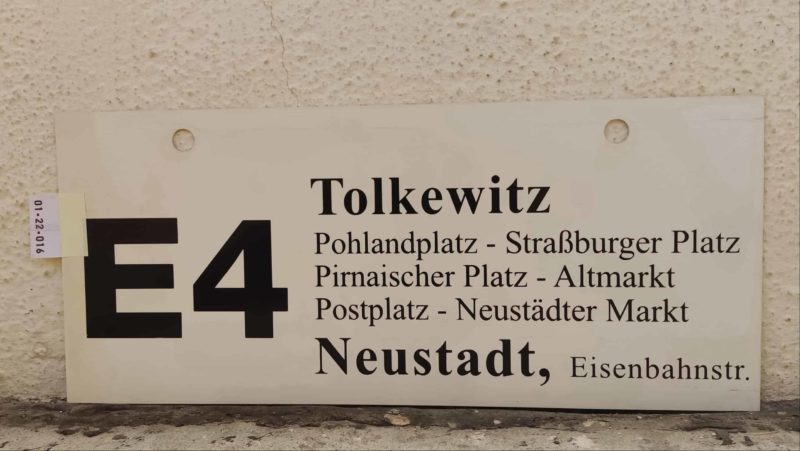 E4 Tolkewitz – Neustadt, Eisen­bahnstr.