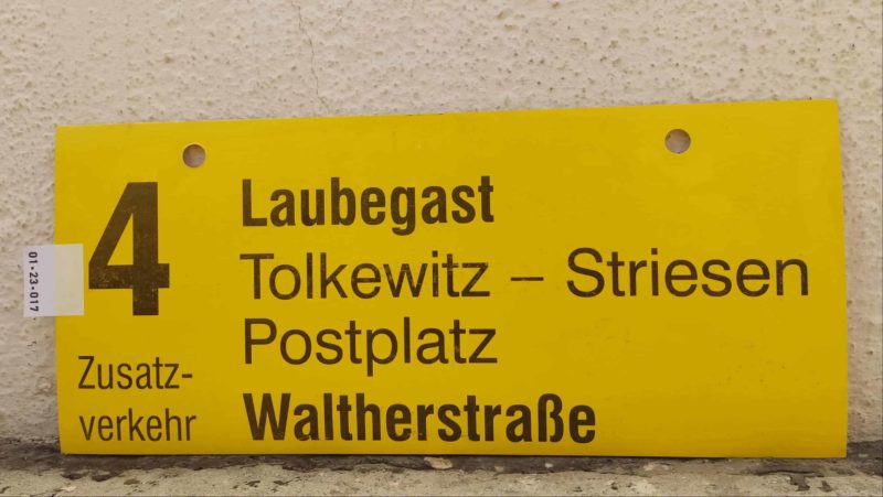4 Zusatz- verkehr Laubegast – Waltherstraße 4 Zusatz- verkehr Laubegast – Waltherstraße