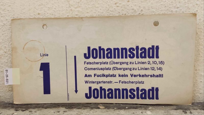 Linie 1 Johann­stadt – Johann­stadt