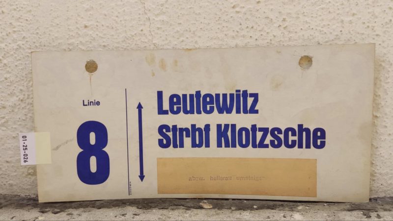 Linie 8 Leutewitz – Strbf Klotzsche
