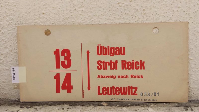 13/​14 Übigau – Strbf Reick – Leutewitz