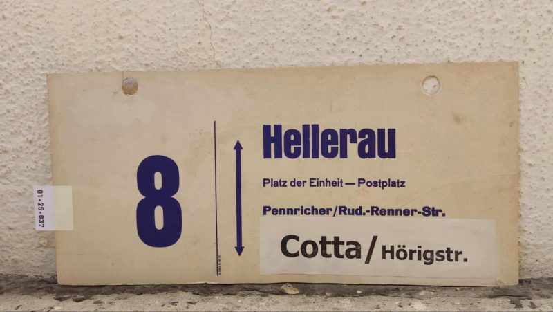 8 Hellerau – Cotta/​Hörigstr.