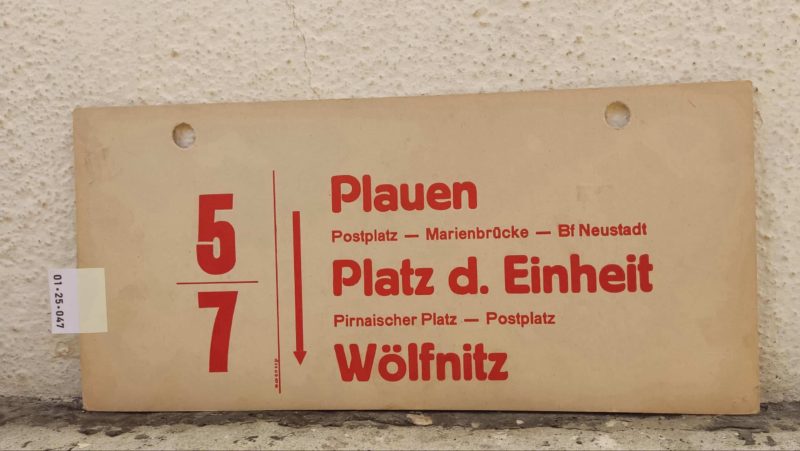 5/​7 Plauen – Platz d. Einheit – Wölfnitz