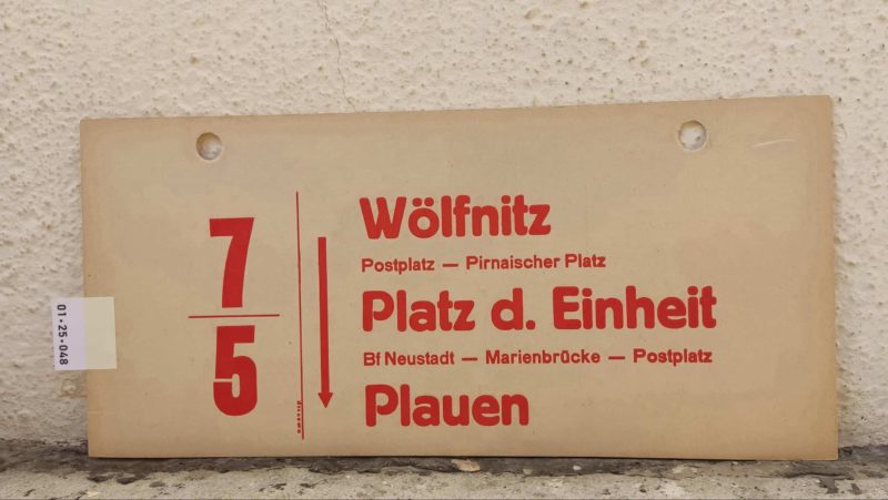 7/​5 Wölfnitz – Platz d. Einheit – Plauen