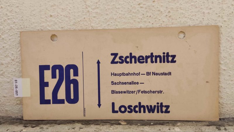 E26 Zschertnitz – Loschwitz