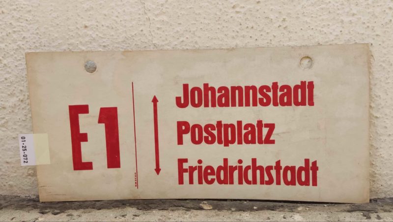 E1 Johann­stadt – Fried­rich­stadt