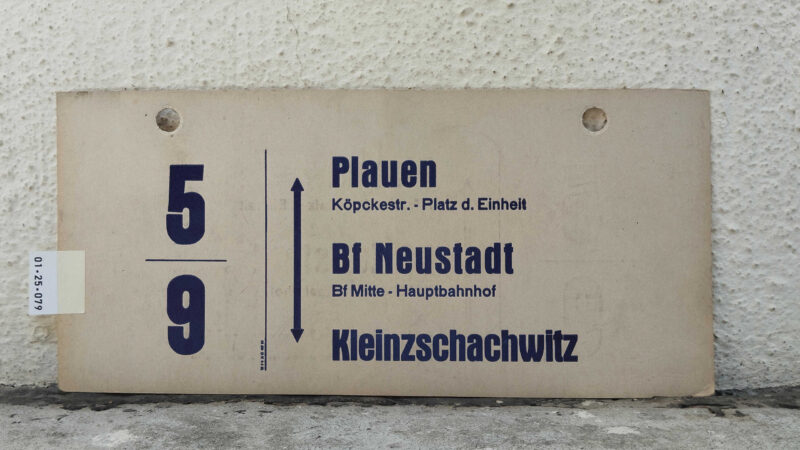 5/​9 Plauen – Bf Neustadt – Klein­zschach­witz