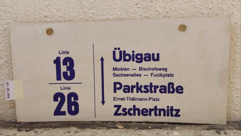Linie 13/​Linie 26 Übigau – Zschertnitz