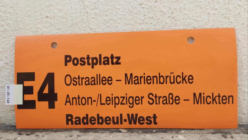 E4 Postplatz – Radebeul-West