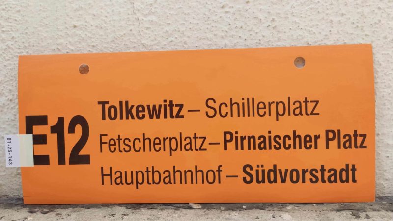 E12 Tolkewitz – Pirnai­scher Platz – Süd­vor­stadt