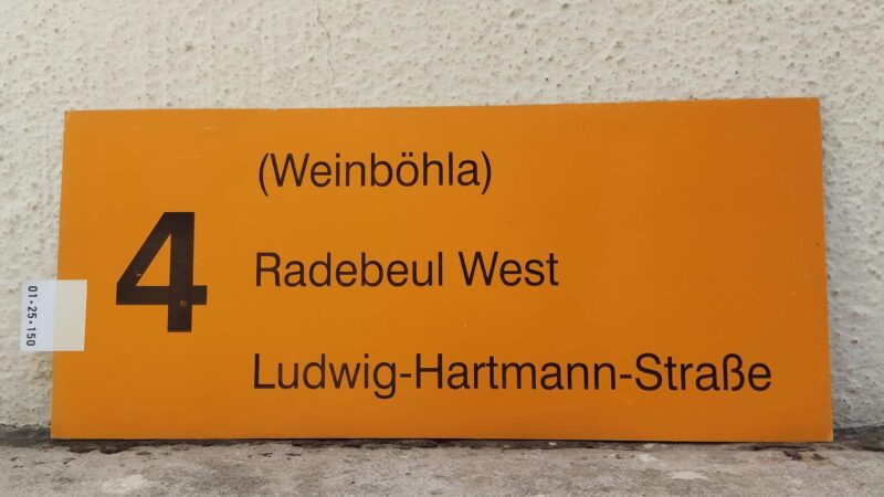 4 (Weinböhla) Radebeul West – Ludwig-Hartmann-Straße