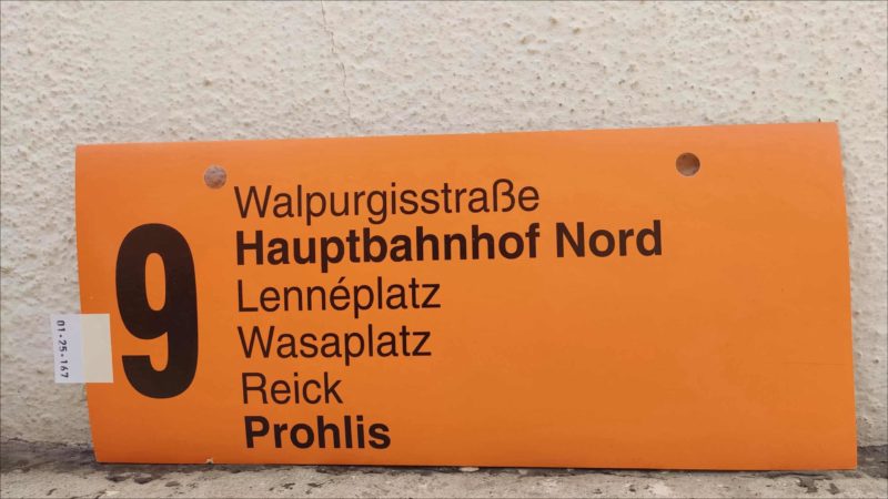 9 Wal­pur­gis­straße – Haupt­bahnhof Nord – Prohlis