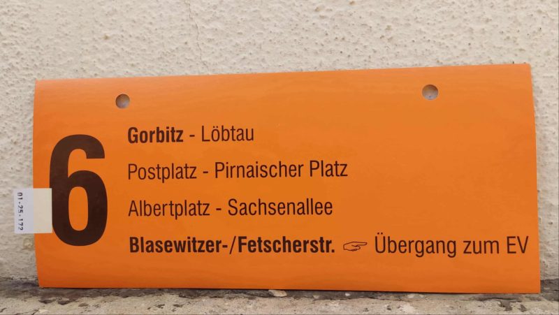6 Gorbitz – Bla­se­witzer-/Fet­scherstr. [Zei­ge­finger] Übergang zum EV