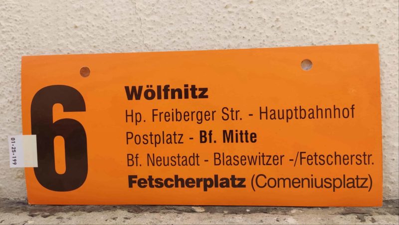 6 Wölfnitz – Bf. Mitte – Fet­scher­platz (Come­ni­us­platz)
