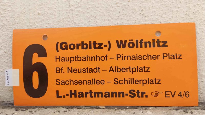 6 (Gorbitz-) Wölfnitz – L.-Hartmann-Str. [Zei­ge­finger] EV 4/​6