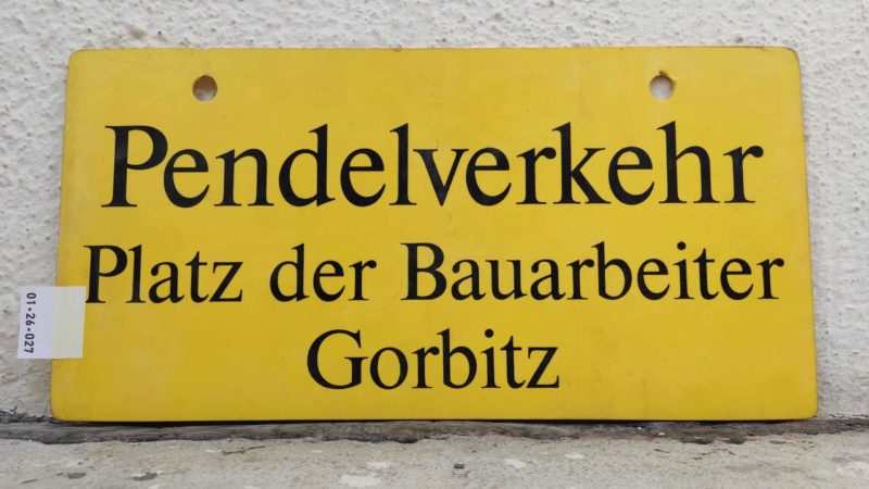 Pen­del­ver­kehr Platz der Bau­ar­beiter – Gorbitz