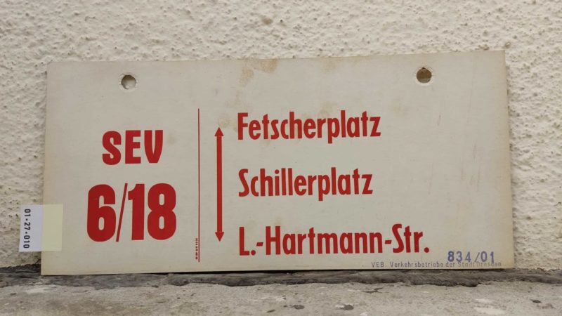SEV 6/​18 Fet­scher­platz – L.-Hartmann-Str.