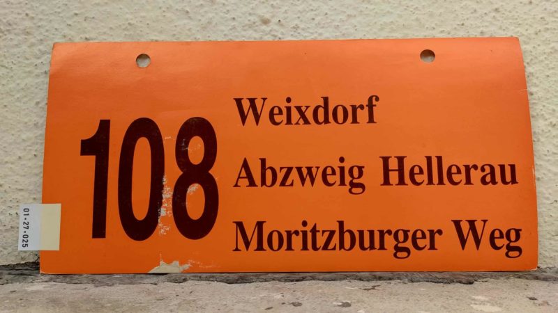 108 Weixdorf – Moritz­bruger Weg