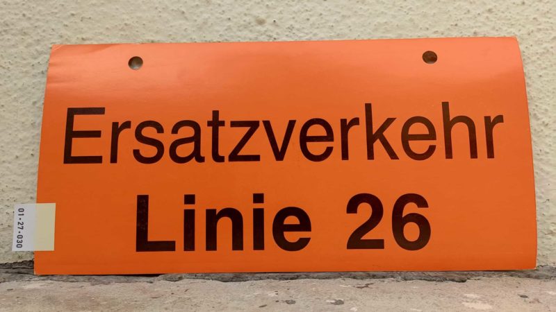 Ersatz­ver­kehr Linie 26