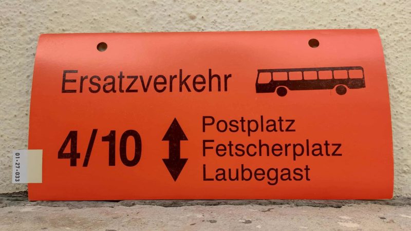 Ersatz­ver­kehr [Bus neu] 4/​10 Postplatz – Laubegast