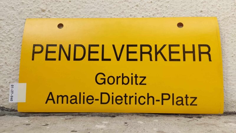 PENDELVERKEHR Gorbitz – Amalie-Dietrich-Platz
