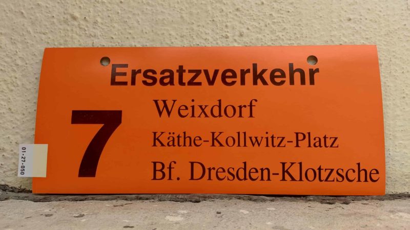 Ersatz­ver­kehr 7 Weixdorf – Bf. Dresden-Klotzsche