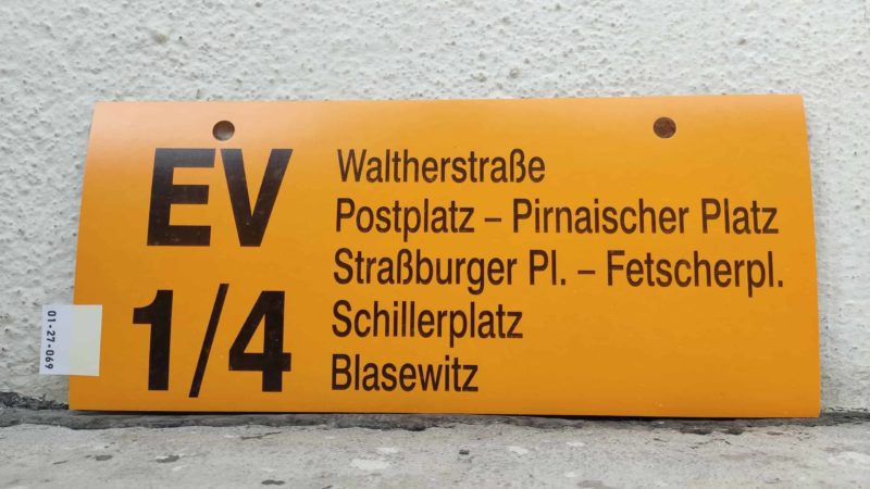 EV 1/​4 Walt­her­straße – Blasewitz