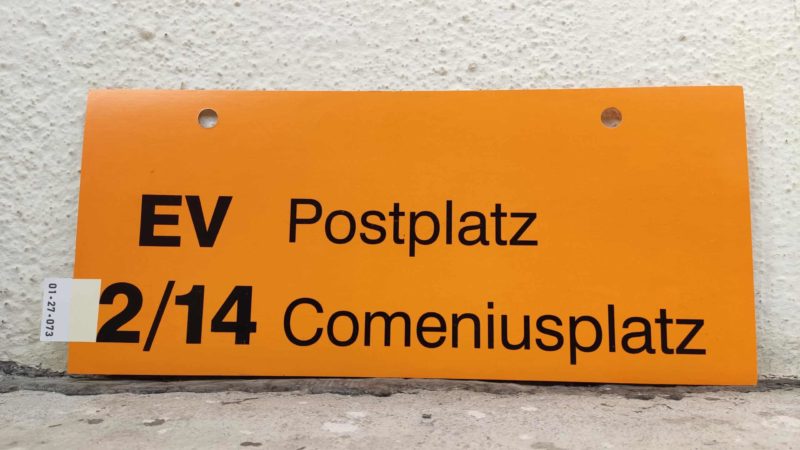 EV 2/​14 Postplatz – Come­ni­us­platz