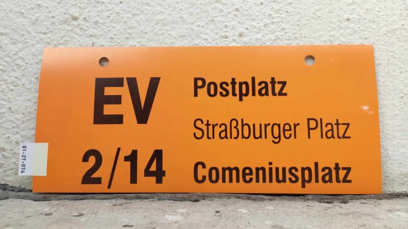 EV 2/​14 Postplatz – Come­ni­us­platz
