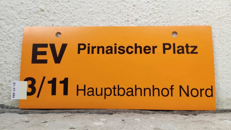 EV 3/​11 Pirnai­scher Platz – Haupt­bahnhof Nord