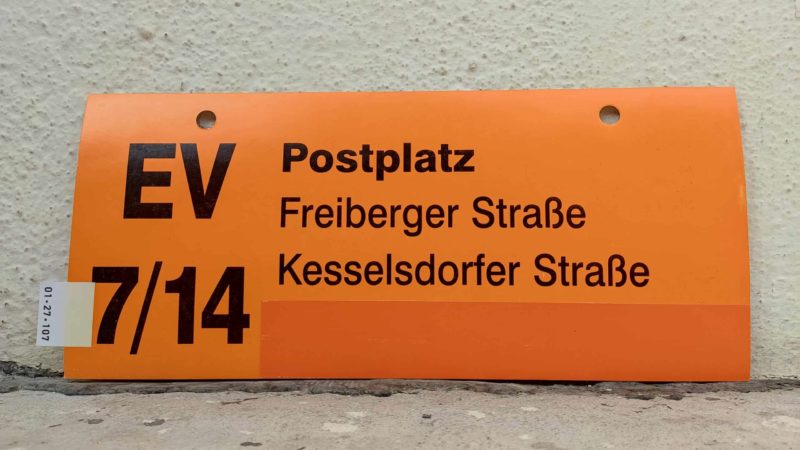 EV 7/​14 Postplatz – Kes­sels­dorfer Straße