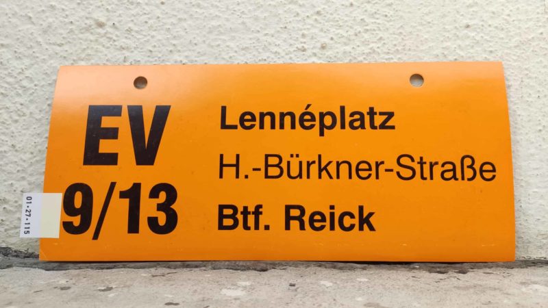 EV 9/​13 Len­né­platz – Btf. Reick