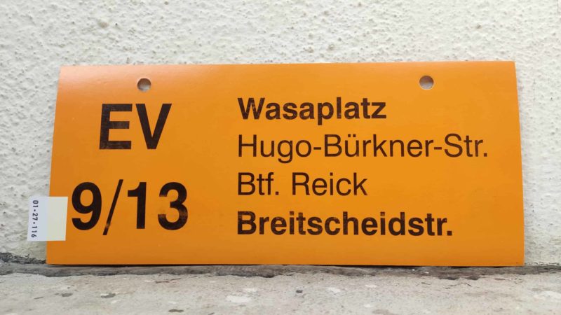 EV 9/​13 Wasaplatz – Breit­scheidstr.