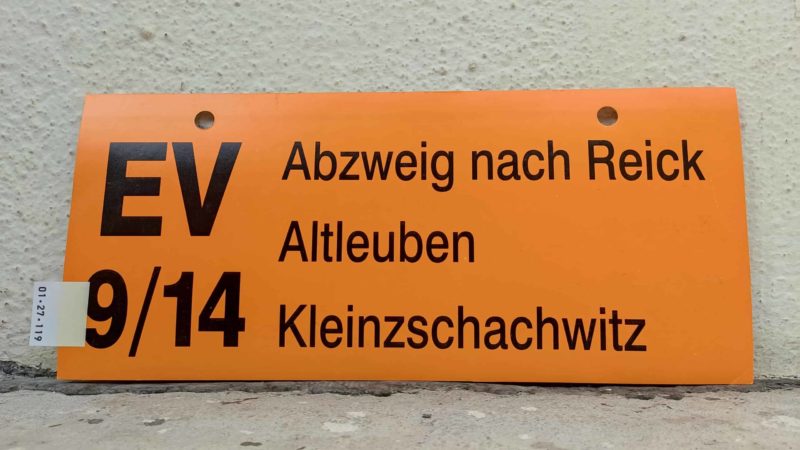 EV 9/​14 Abzweig nach Reick – Klein­zschach­witz