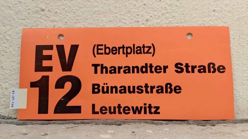 EV 12 (Ebert­platz) Tha­randter Straße – Leutewitz