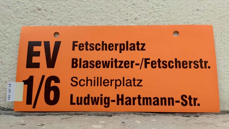 EV 1/​6 Fet­scher­platz – Ludwig-Hartmann-Str.