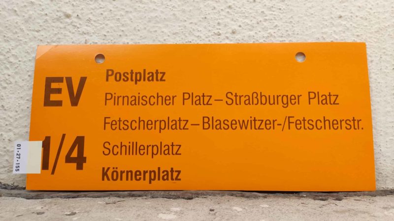 EV 1/​4 Postplatz – Kör­ner­platz